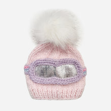 Load image into Gallery viewer, Baby Pink Ski Goggles Hat
