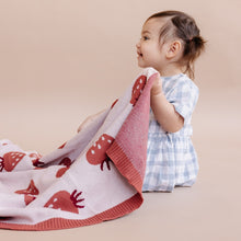 Load image into Gallery viewer, Organic Cotton Strawberry Blanket
