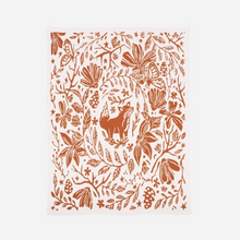 Load image into Gallery viewer, Burnt orange reversible fox blanket
