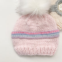 Load image into Gallery viewer, Baby Pink Ski Goggles Hat
