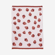 Load image into Gallery viewer, Organic Cotton Strawberry Blanket
